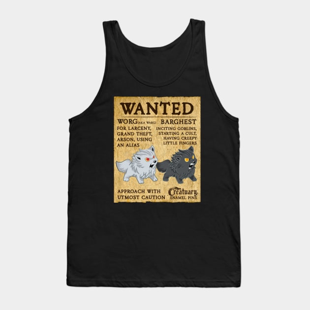 WANTED: Worg and Barghest Tank Top by AmberStone